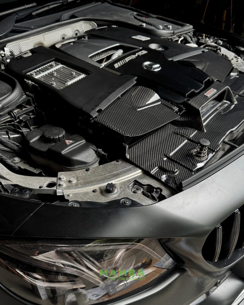 Mercedes Benz W213 E63s AMG 4.0 V8 BiTurbo układ wydechowy