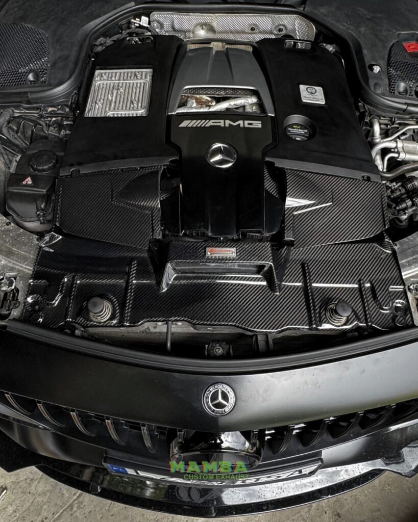 Mercedes Benz W213 E63s AMG 4.0 V8 BiTurbo układ wydechowy